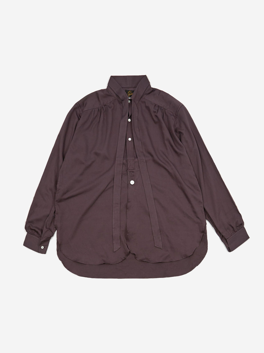 Needles Needles Ascot Collar EDW Gather Shirt - Purple - Purple