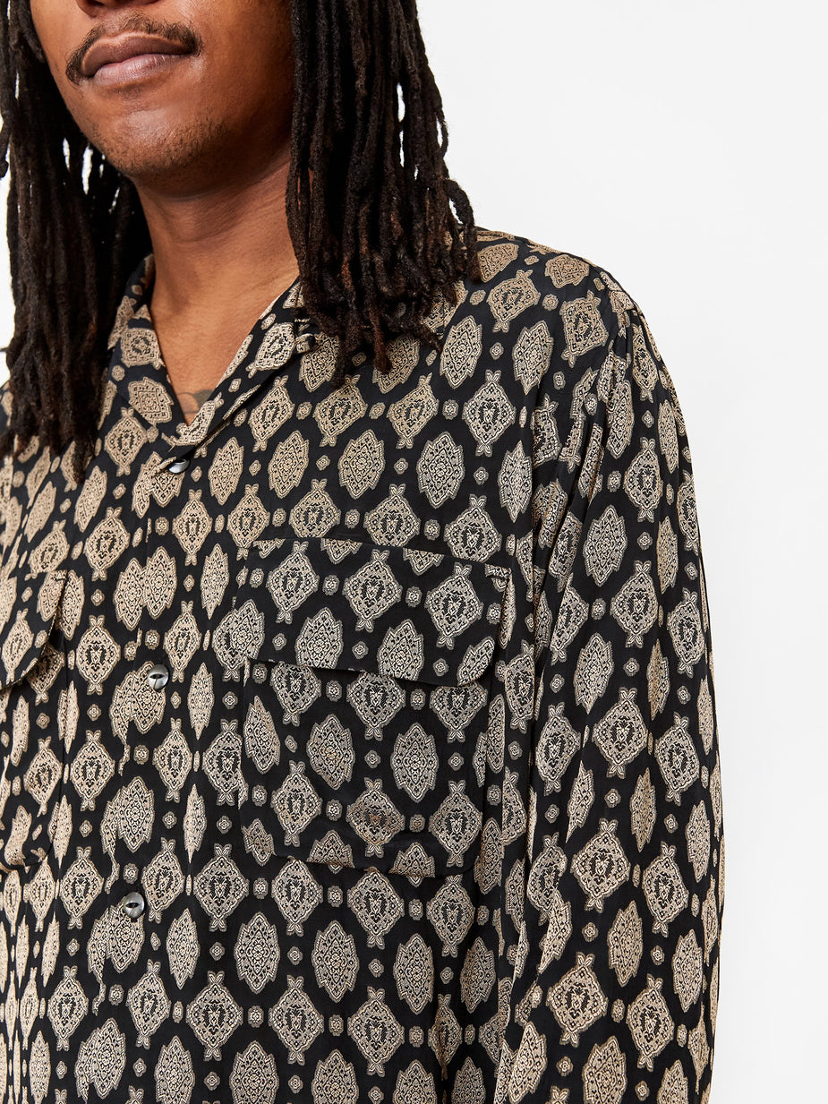 Needles Needles Cut Off Bottom Classic Shirt - Navy - Blue