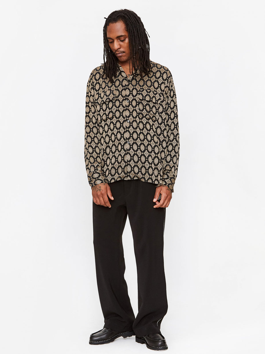 Needles Needles Cut Off Bottom Classic Shirt - Navy - Blue