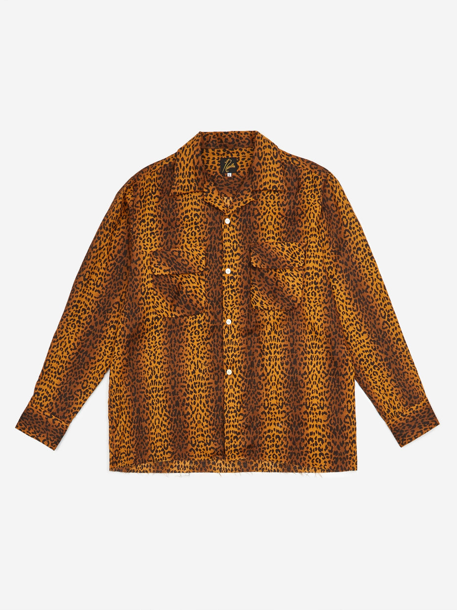 Needles Needles Cut Off Bottom Classic Shirt Linen - Brown - Brown