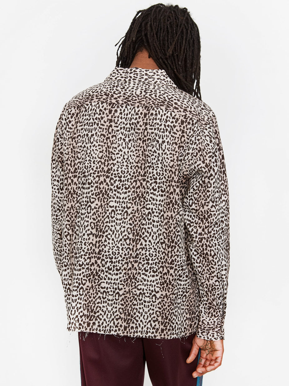 Needles Needles Cut Off Bottom Classic Shirt Linen - Off White - White