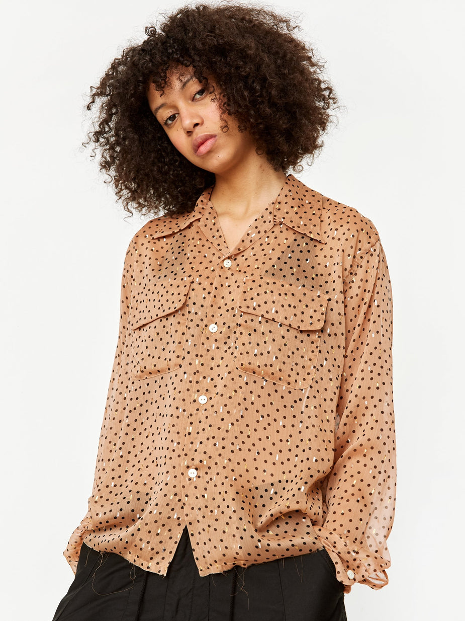 Needles Needles Cut Off Bottom Classic Shirt - Mocha - Brown