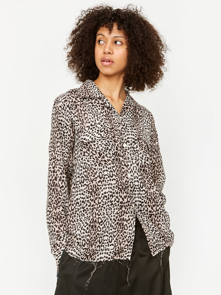 Needles Needles Cut Off Bottom Classic Shirt - Off White - White