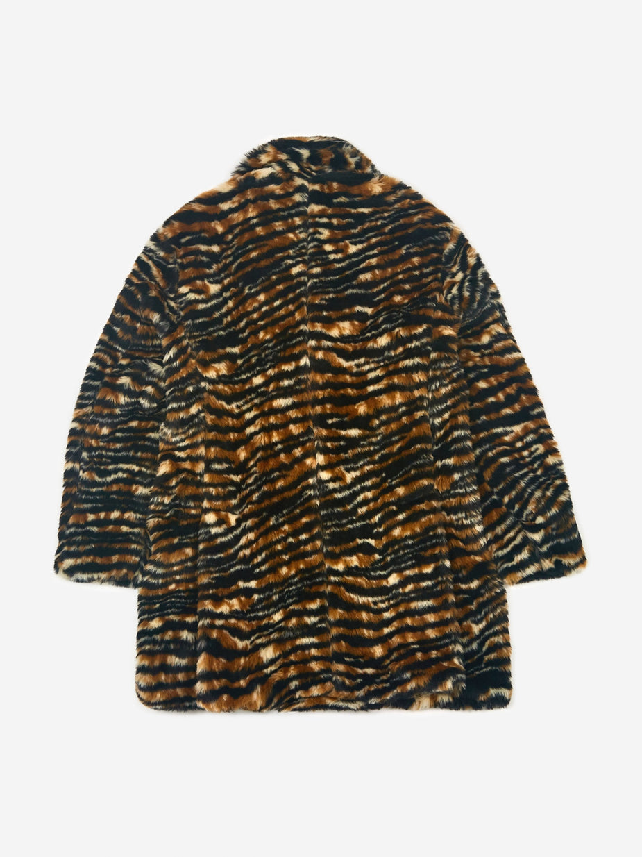 Needles Needles Fur Pea Coat - Tiger. - Animal Print
