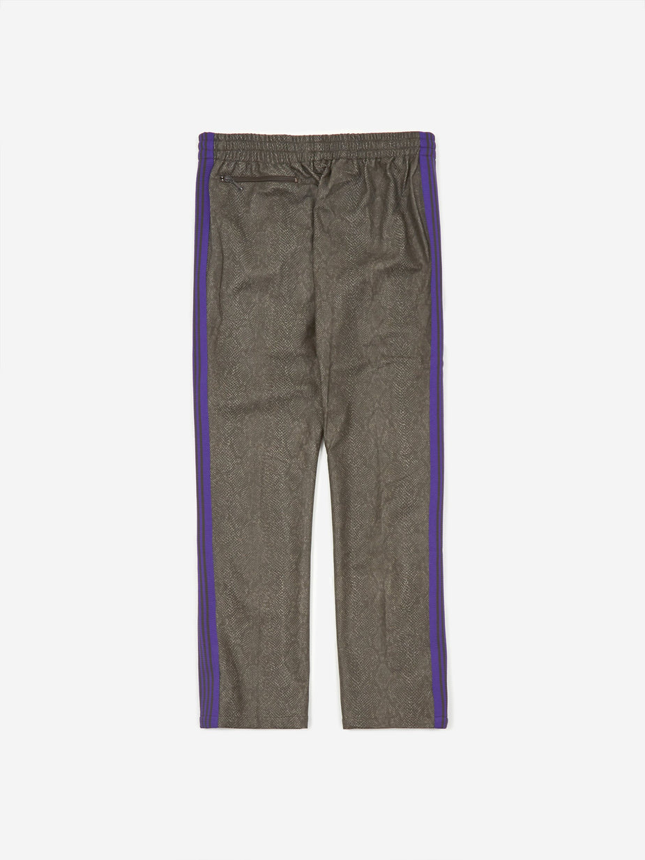 Needles Needles Narrow Track Pant Synthetic Leather - Grey - Grey