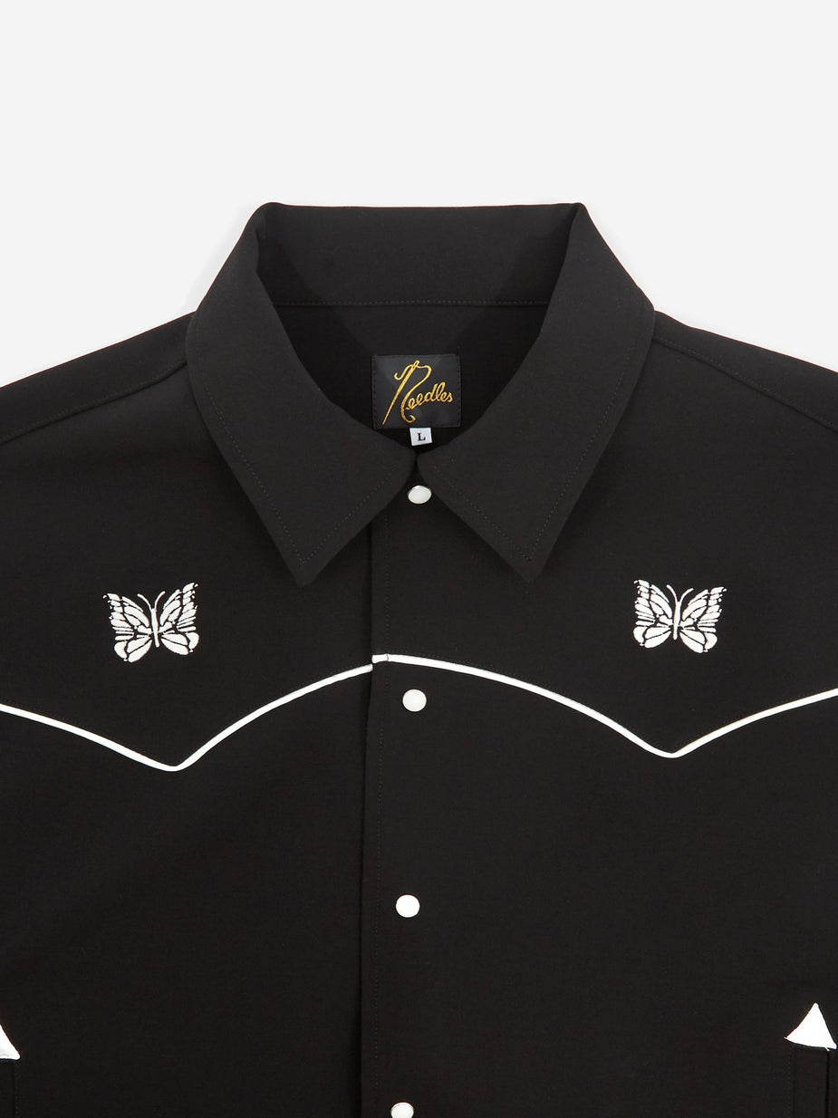 Needles Needles Piping Cowboy Shirt - Black - Black