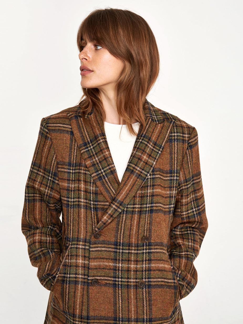 Needles Needles Plaid Tweed BD Jacket - Brown - Brown