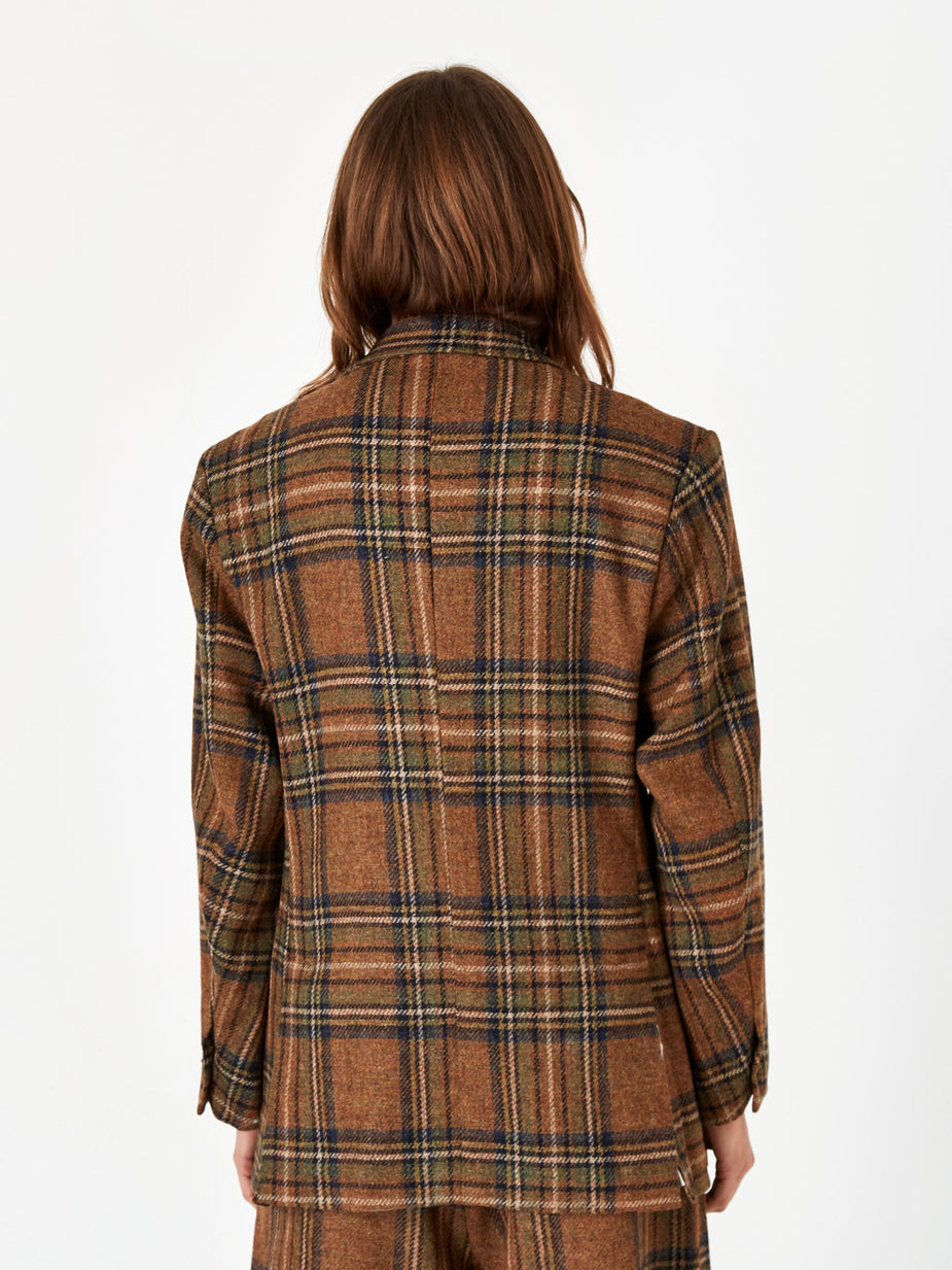 Needles Needles Plaid Tweed BD Jacket - Brown - Brown