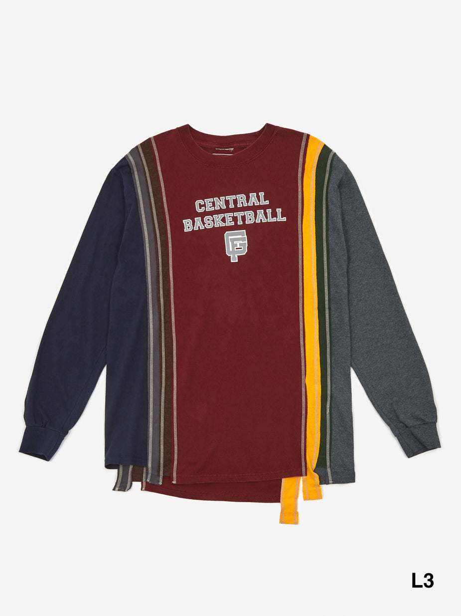 Needles Needles Rebuild 7 Cuts Longsleeve College T-Shirt - Assorted - Multi