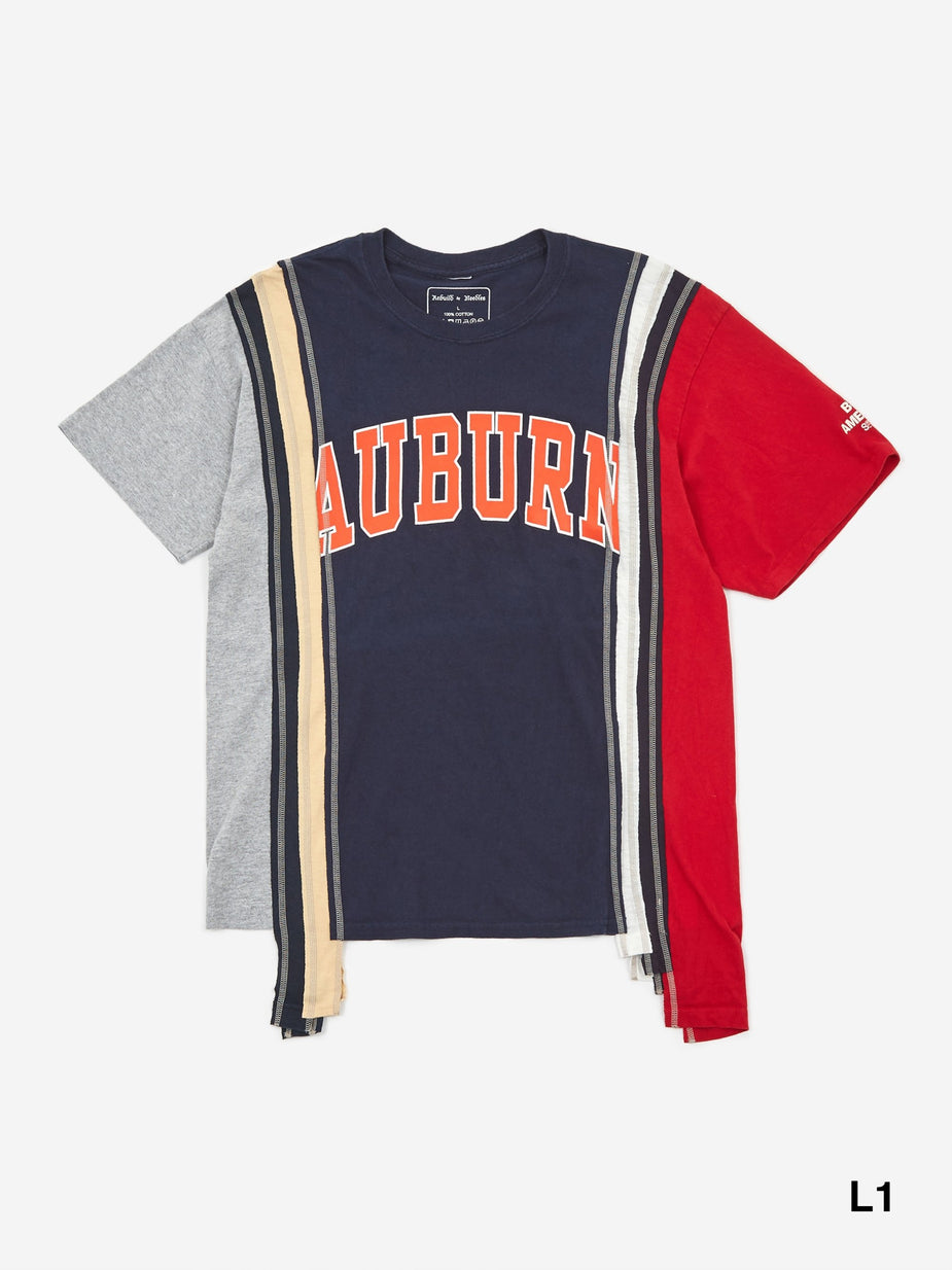 Needles Needles Rebuild 7 Cuts Shortsleeve College T-Shirt - Assorted - Multi