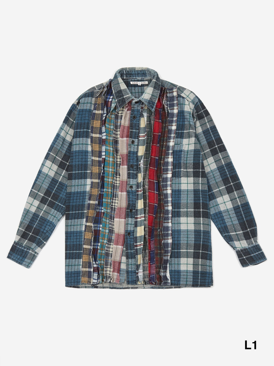 Needles Needles Rebuild Flannel Ribbon Shirt - Assorted - Multi