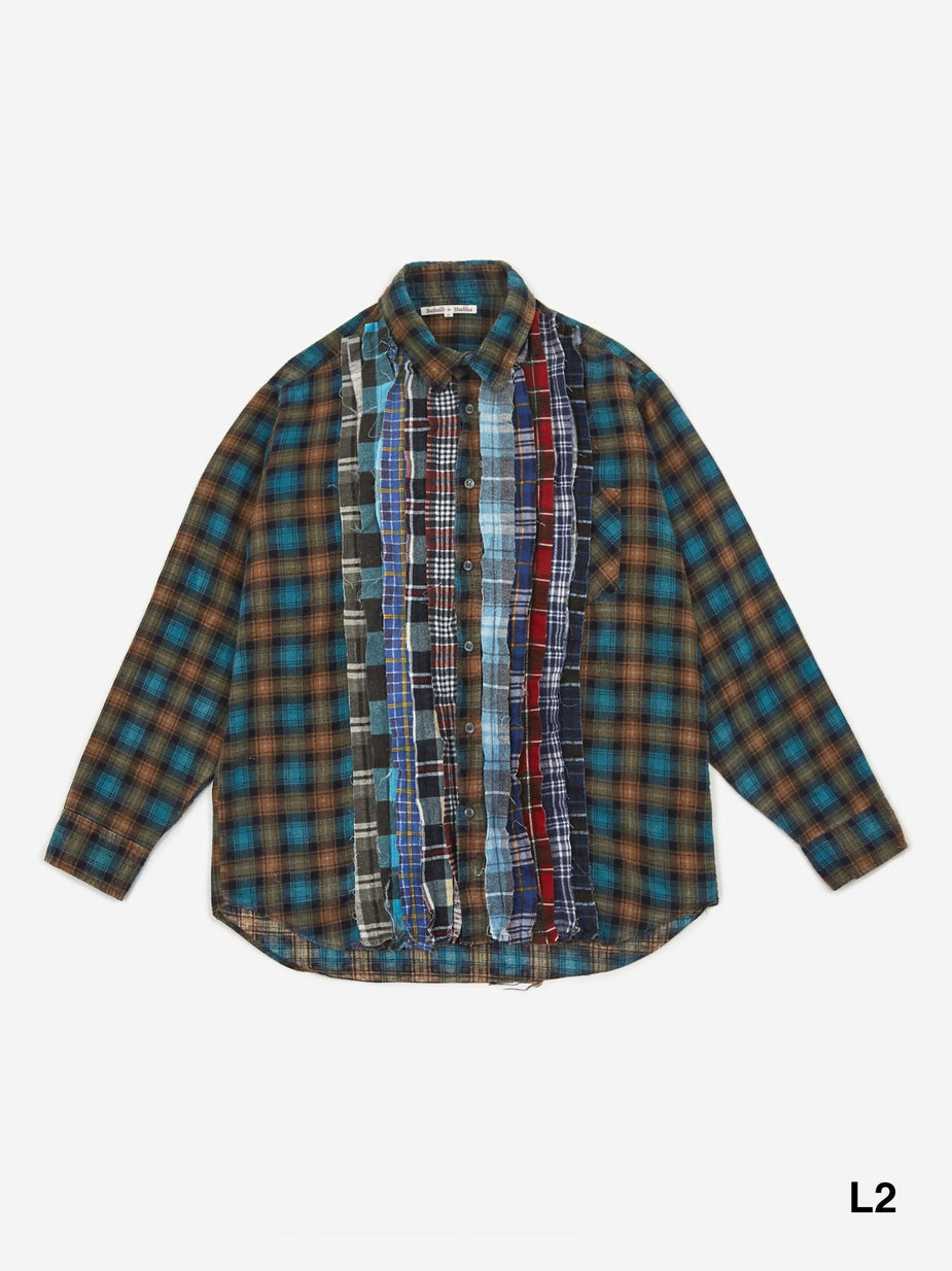 Needles Needles Rebuild Flannel Ribbon Shirt - Assorted - Multi