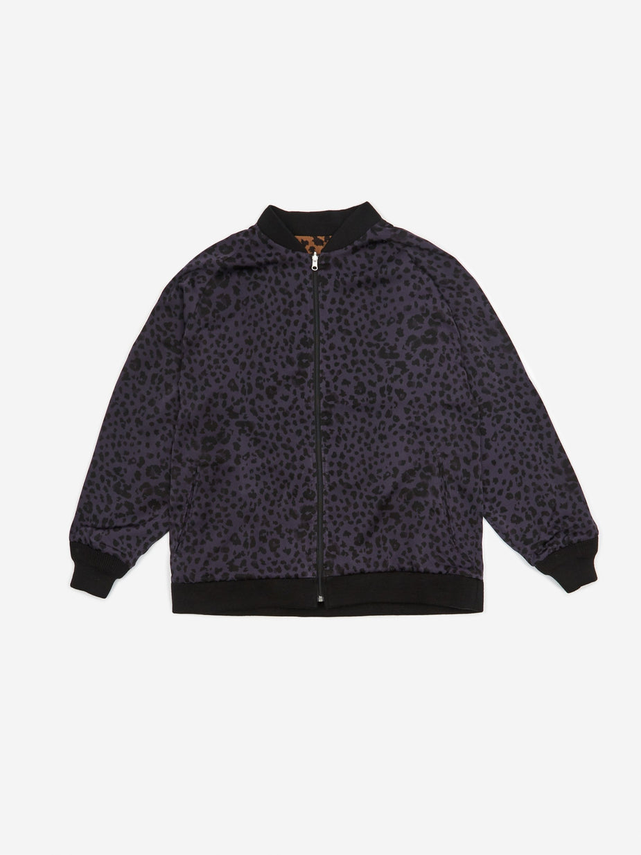 Needles Needles Reversible Rib Collar Jacket - Navy/Brown - Brown
