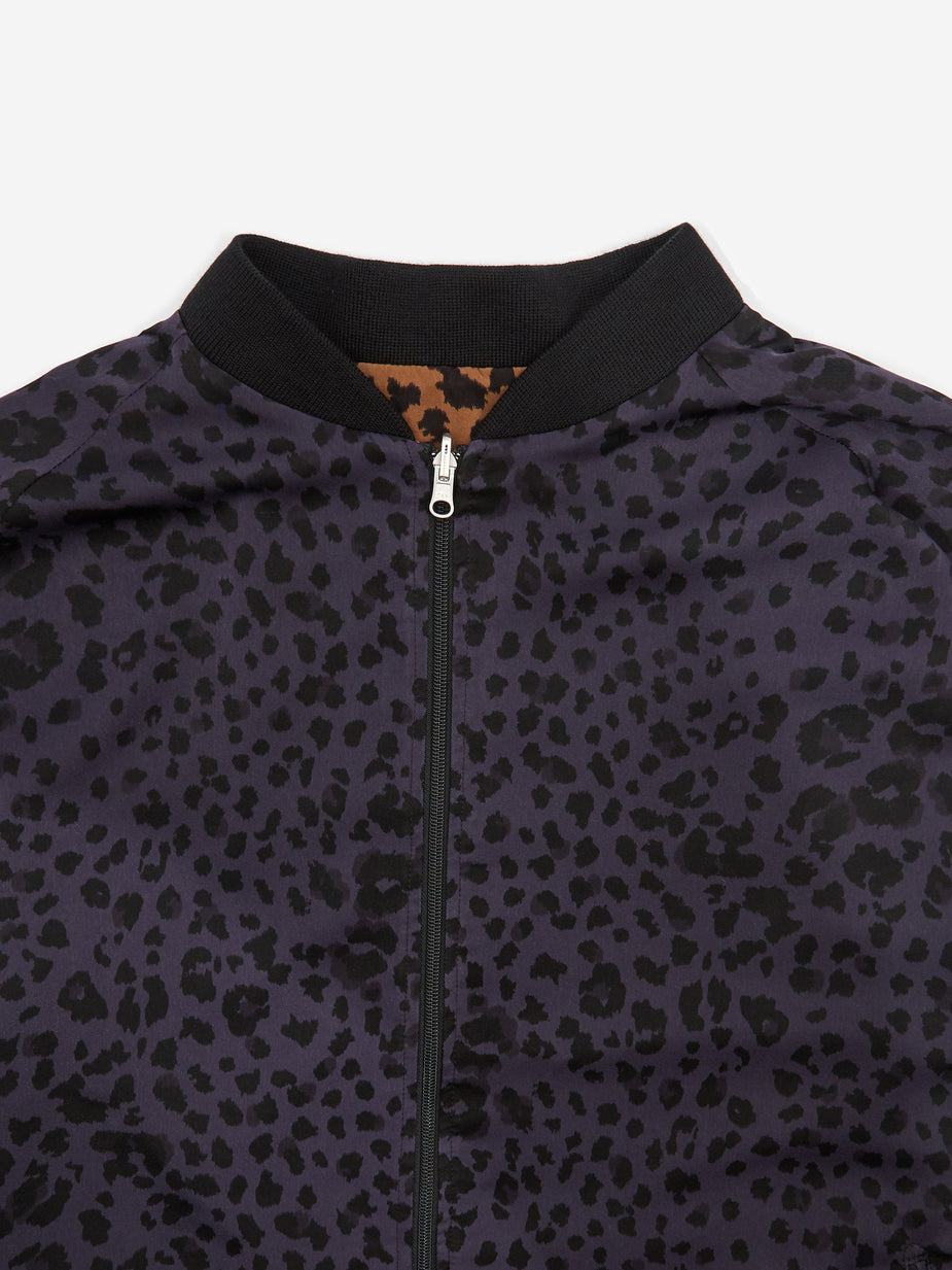 Needles Needles Reversible Rib Collar Jacket - Navy/Brown - Brown