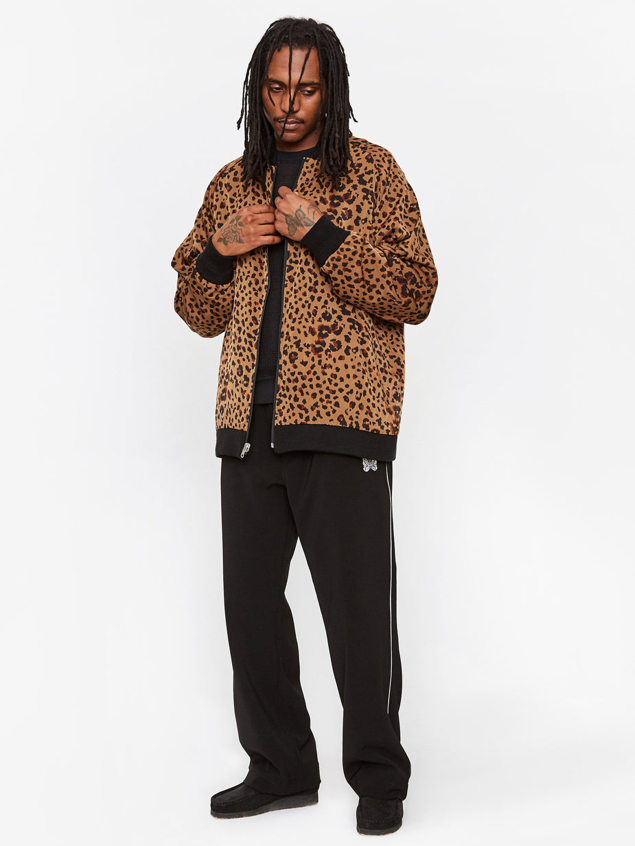 Needles Needles Reversible Rib Collar Jacket - Navy/Brown - Brown