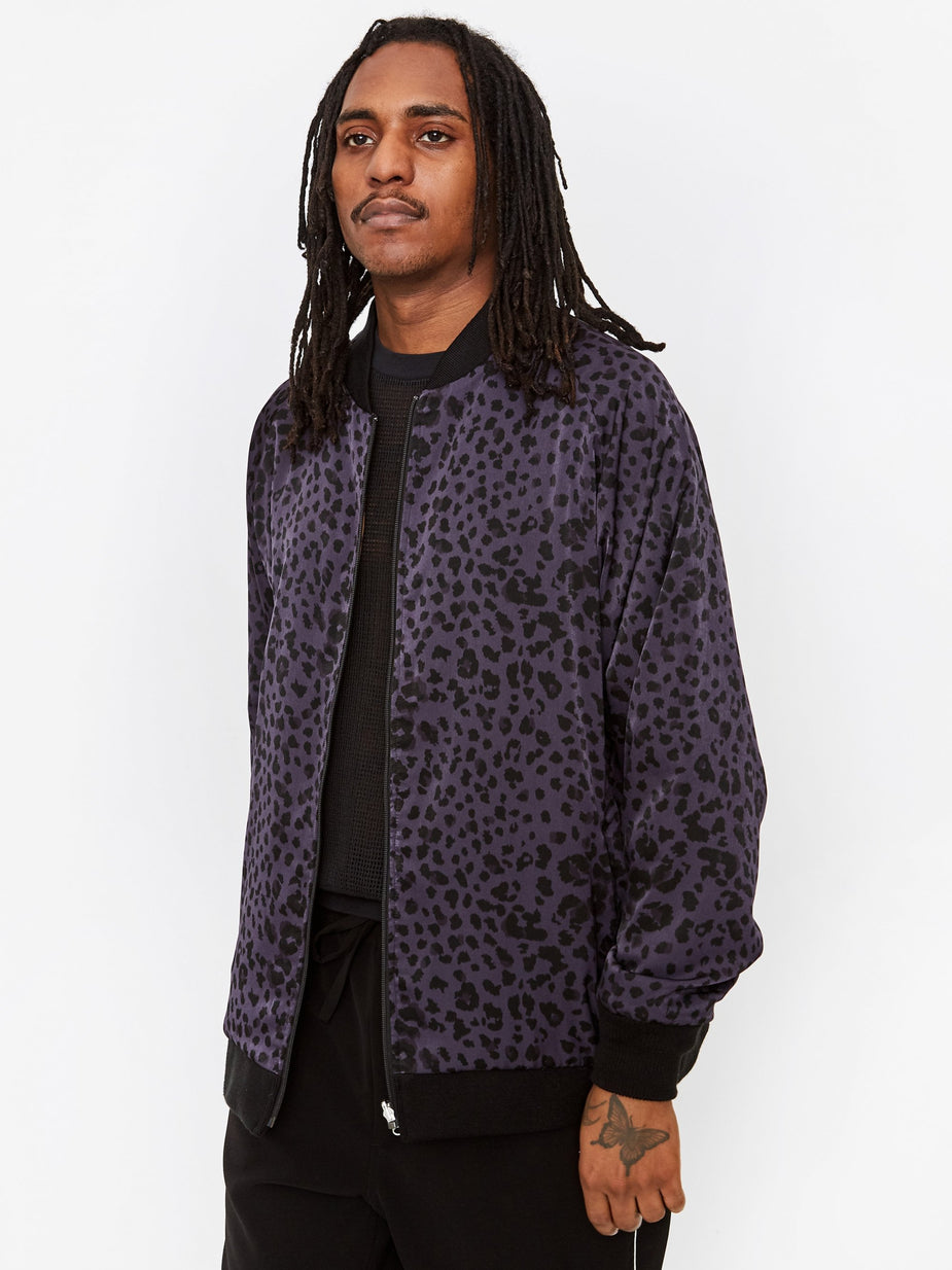 Needles Needles Reversible Rib Collar Jacket - Navy/Brown - Brown