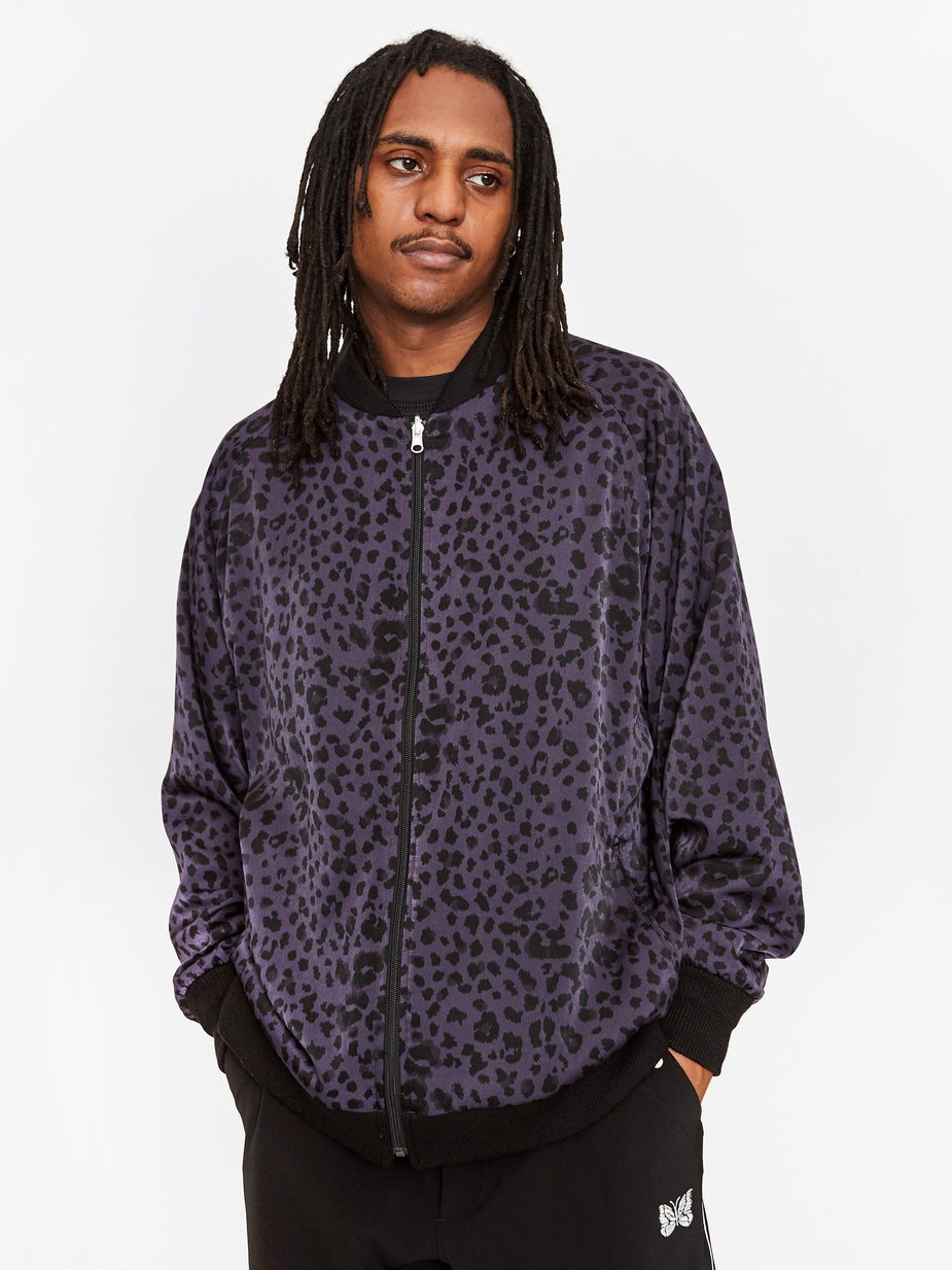 Needles Needles Reversible Rib Collar Jacket - Navy/Brown - Brown