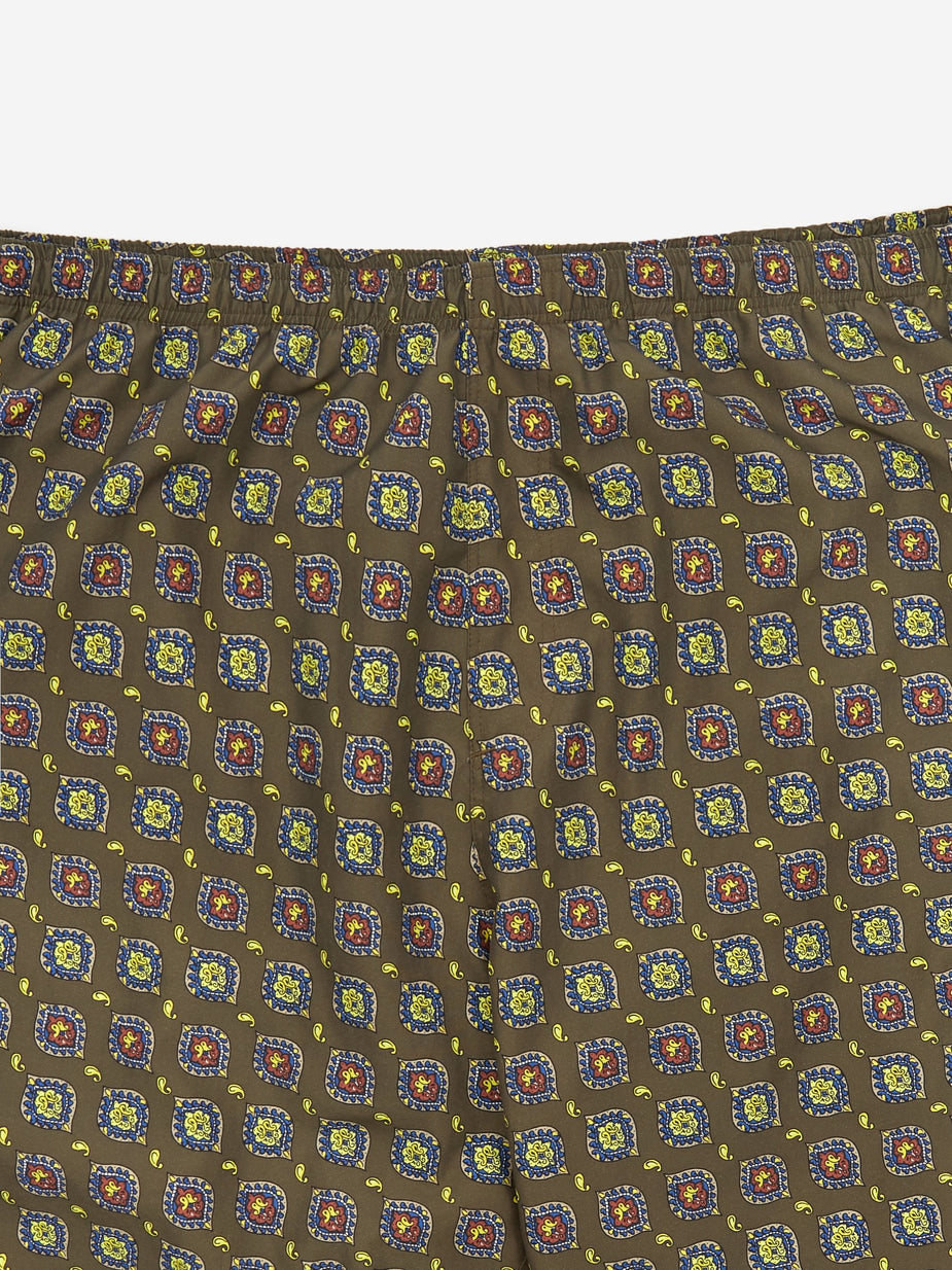 Needles Needles Swim Short - Olive - Green