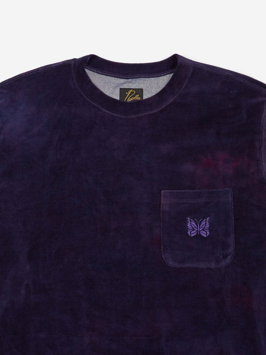 Needles Needles Uneven Dye Longsleeve T-Shirt - Navy - Blue