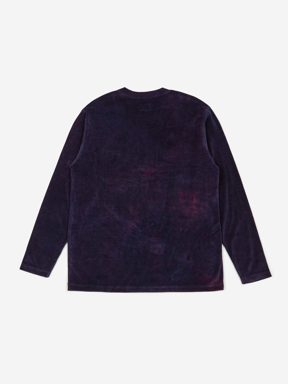Needles Needles Uneven Dye Longsleeve T-Shirt - Navy - Blue