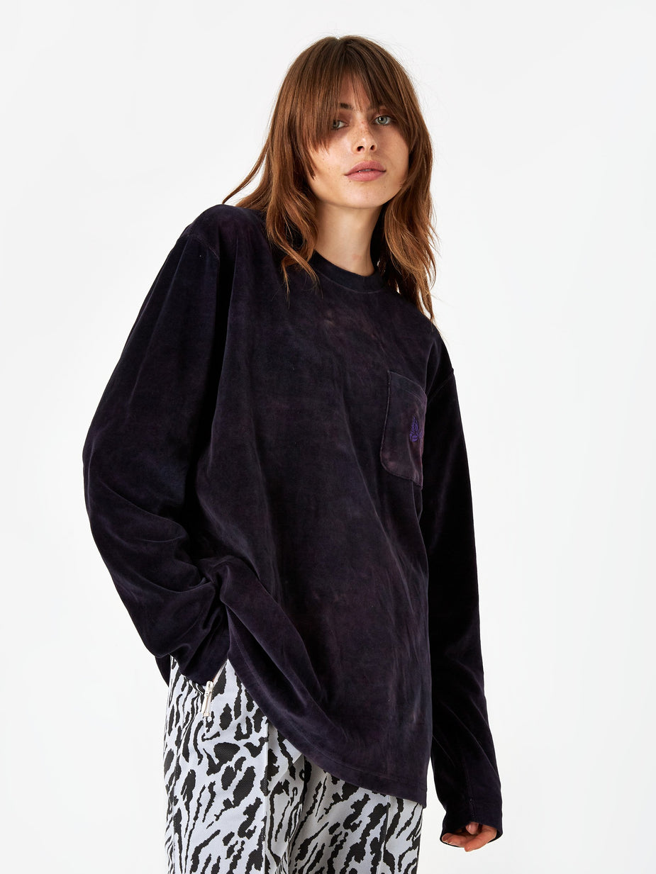 Needles Needles Uneven Dye Longsleeve T-Shirt - Black - Black