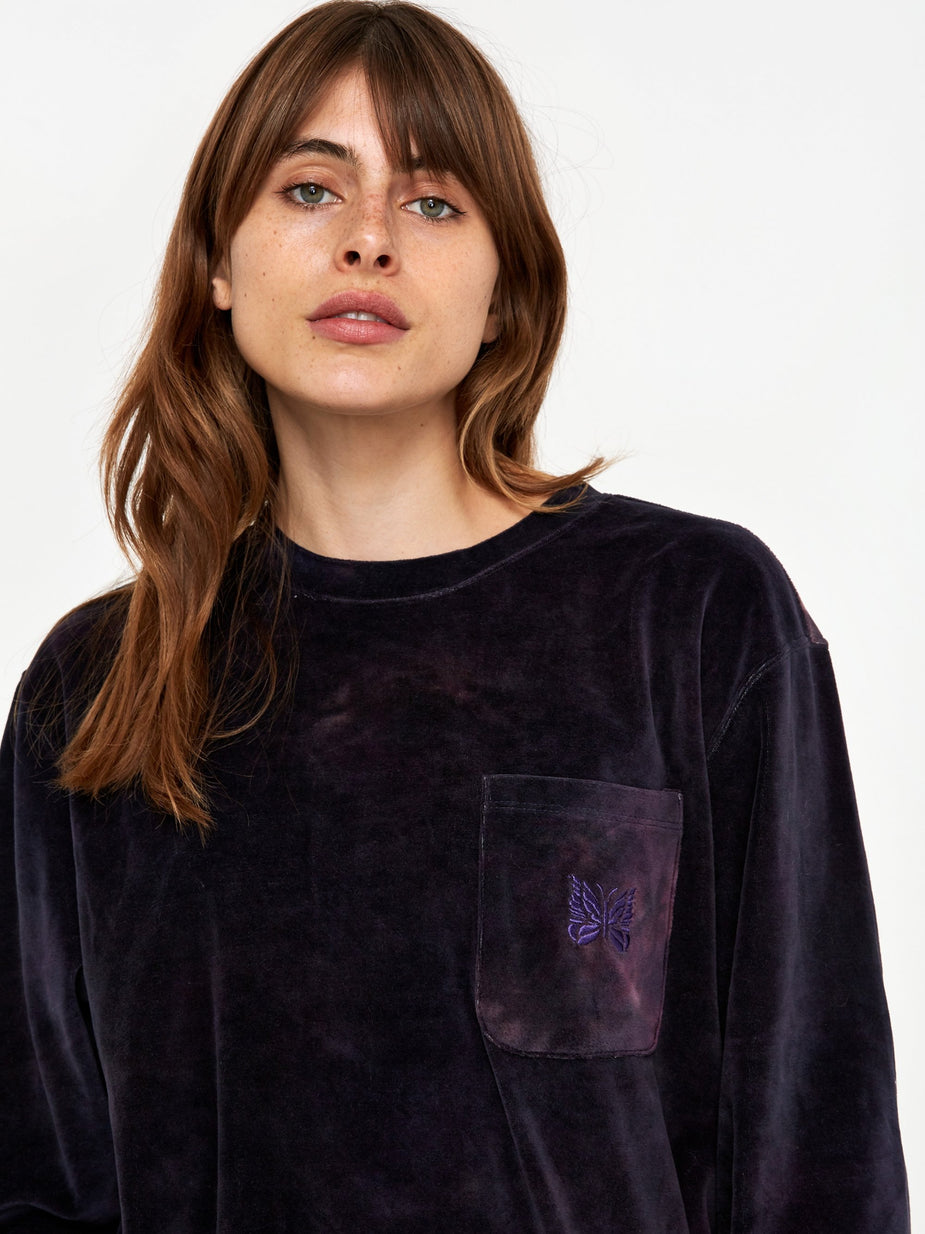 Needles Needles Uneven Dye Longsleeve T-Shirt - Black - Black