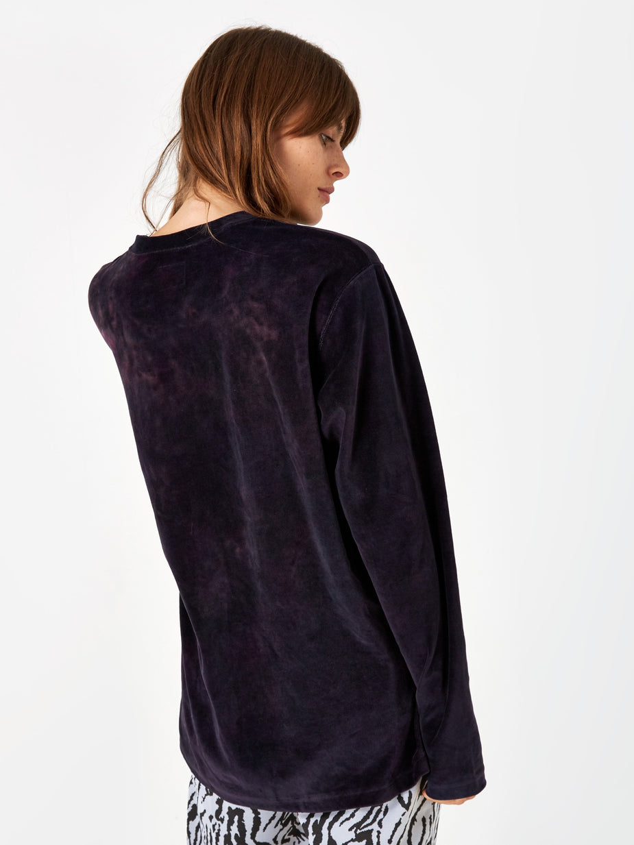 Needles Needles Uneven Dye Longsleeve T-Shirt - Black - Black