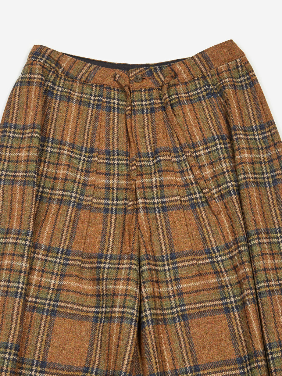Needles Needles Plaid Tweed Darts Military Pant - Brown - Brown