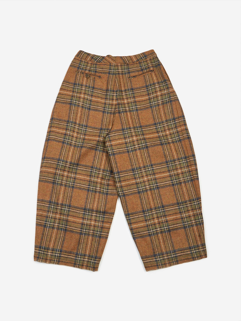 Needles Needles Plaid Tweed Darts Military Pant - Brown - Brown