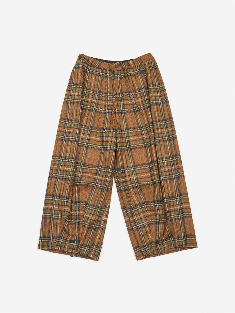 Needles Needles Plaid Tweed Darts Military Pant - Brown - Brown