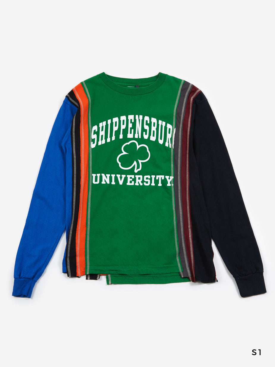 Needles Needles 7 Cuts Long Sleeve College T-Shirt Small - Multi - Multi