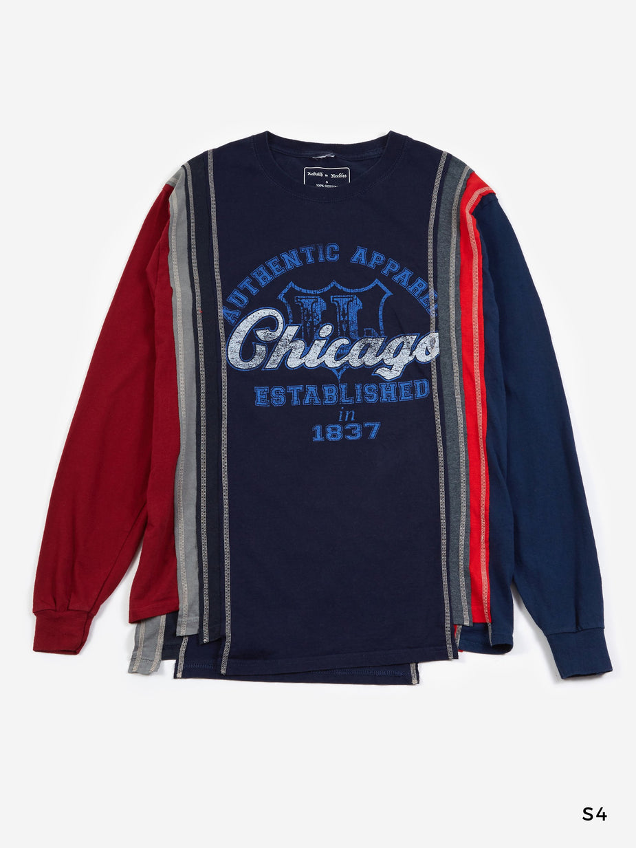 Needles Needles 7 Cuts Long Sleeve College T-Shirt Small - Multi - Multi