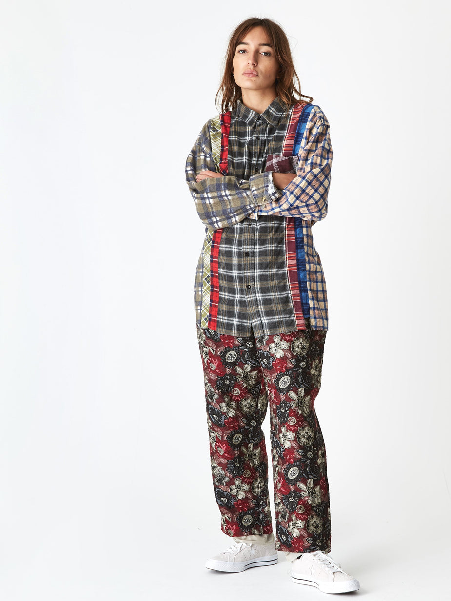 Needles Needles 7 Cuts Gathered Flannel Shirt Size Large - Multi - Multi