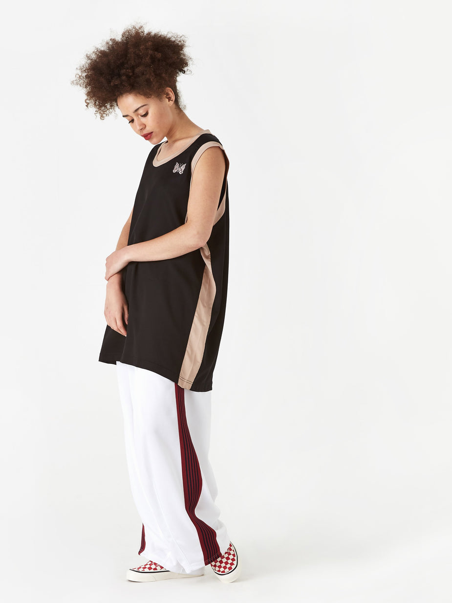 Needles Needles Papillon Embroidered Tank Top - Black - Black