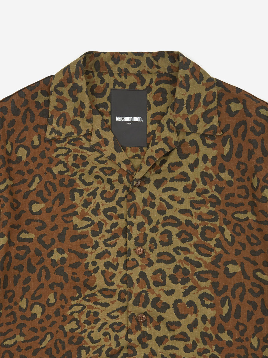Neighborhood Neighborhood Aloha Leopard / RL-Shirt - Leopard - Animal Print