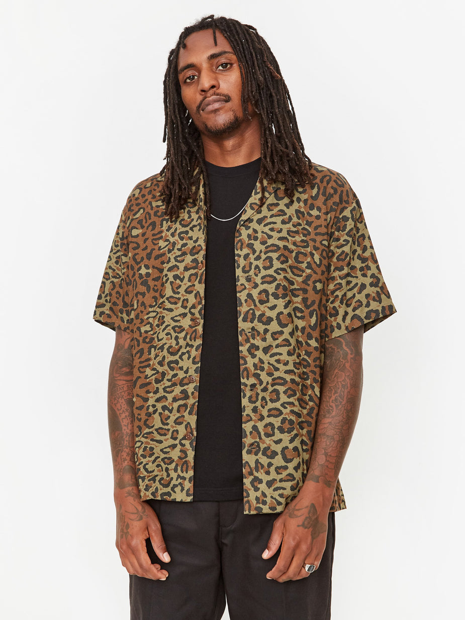 Neighborhood Neighborhood Aloha Leopard / RL-Shirt - Leopard - Animal Print