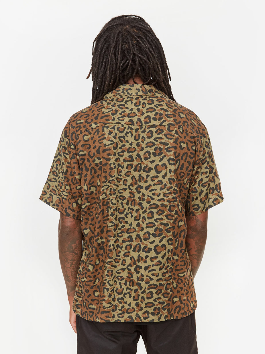 Neighborhood Neighborhood Aloha Leopard / RL-Shirt - Leopard - Animal Print