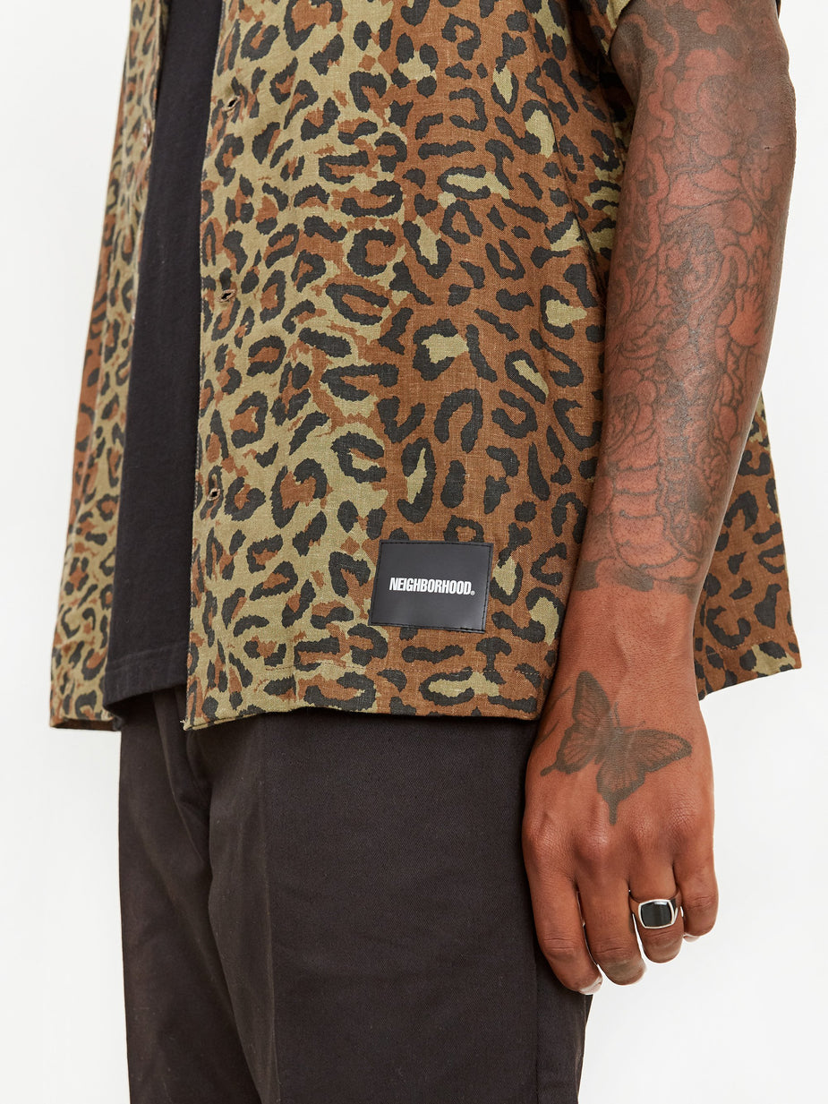 Neighborhood Neighborhood Aloha Leopard / RL-Shirt - Leopard - Animal Print