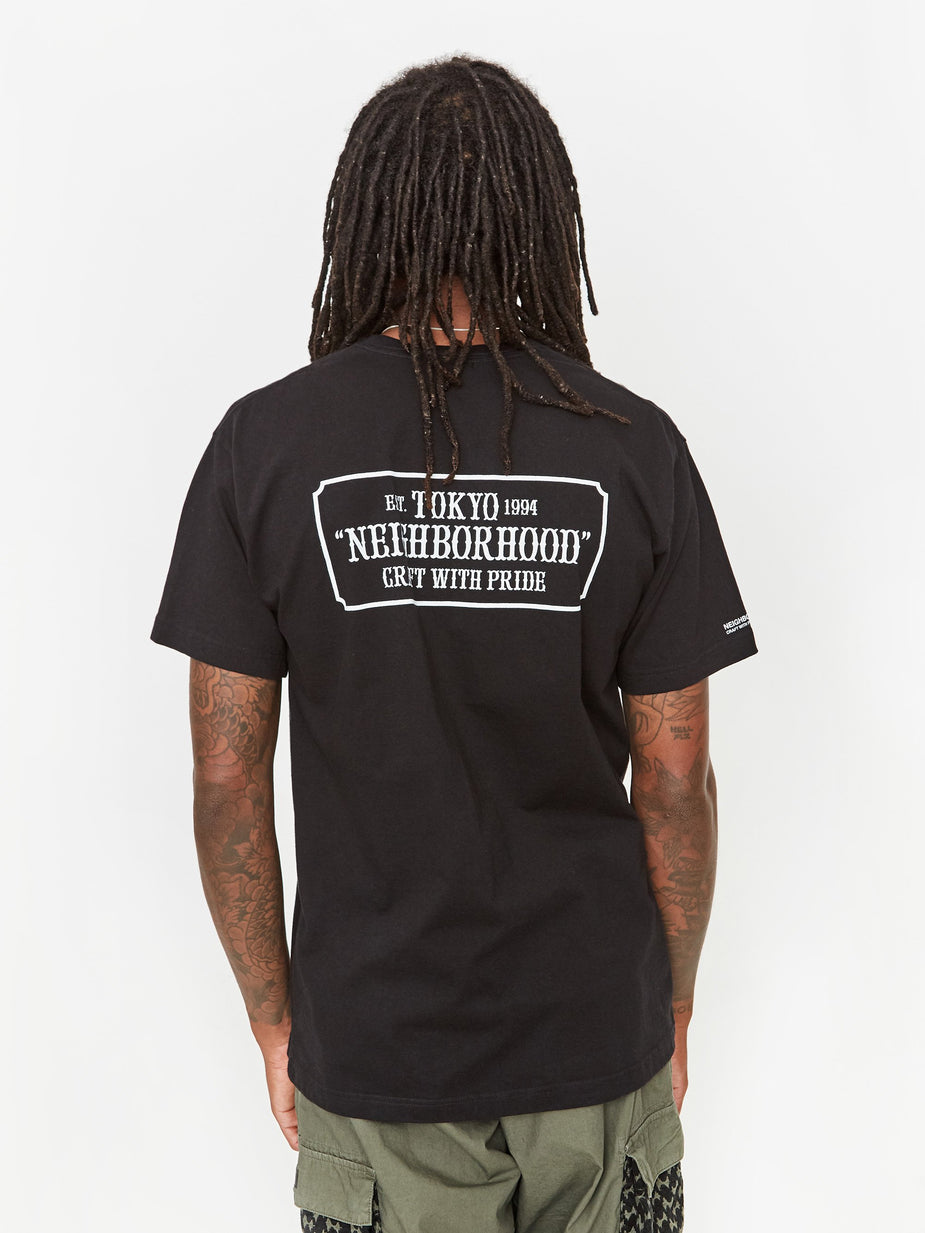 Neighborhood Neighborhood Bar & Shield / C-Tee Shortsleeve - Black - Black
