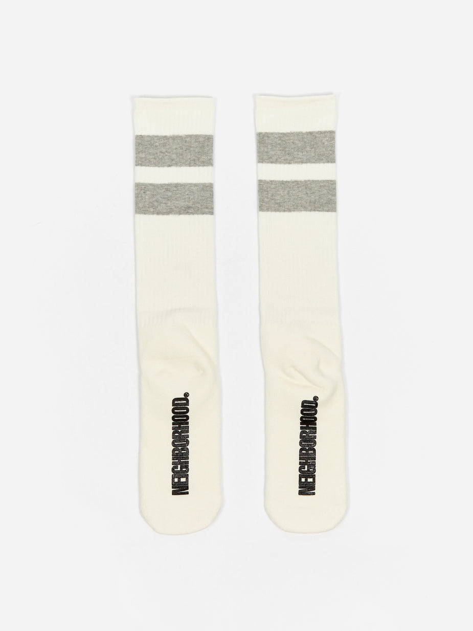 Neighborhood Neighborhood Classic 3 Pac Long / CA-Sock - White - White