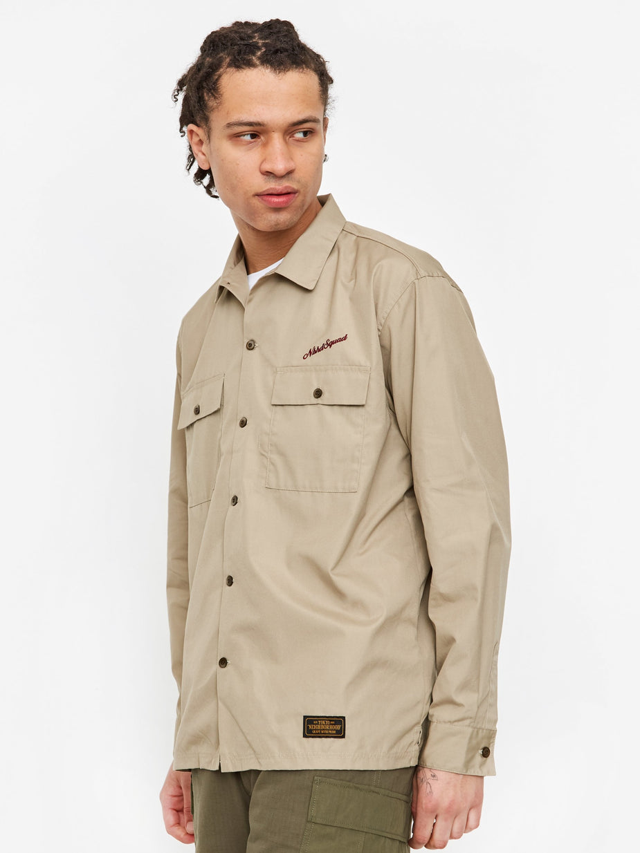 Neighborhood Neighborhood Classic Work / EC-Shirt - Beige - Neutrals