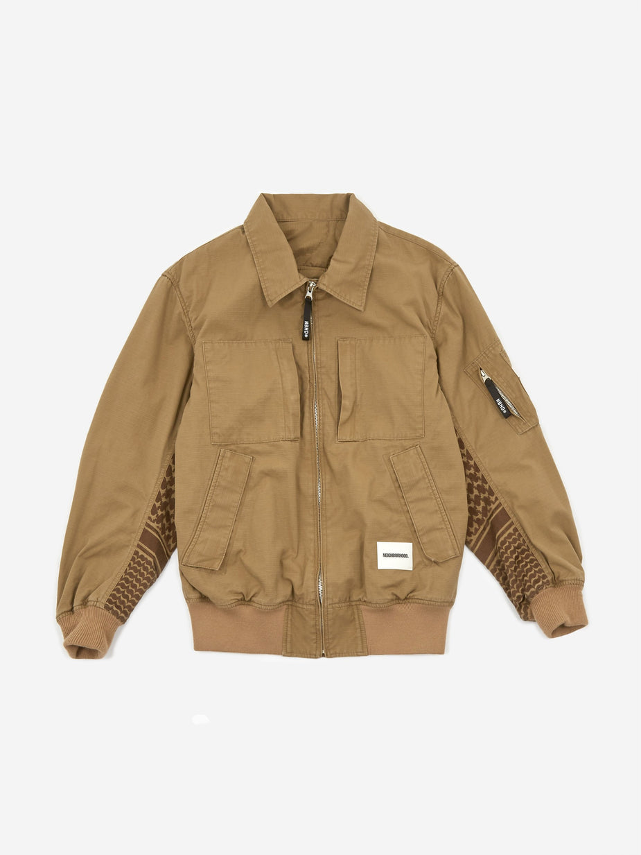 Neighborhood Neighborhood Helicrew SMG / C-JKT - Khaki - Neutrals