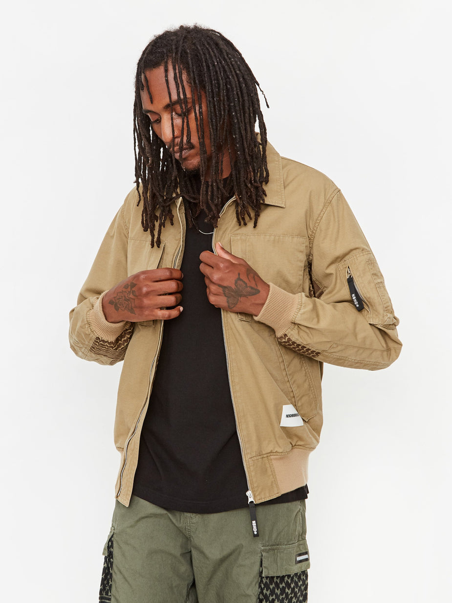 Neighborhood Neighborhood Helicrew SMG / C-JKT - Khaki - Neutrals