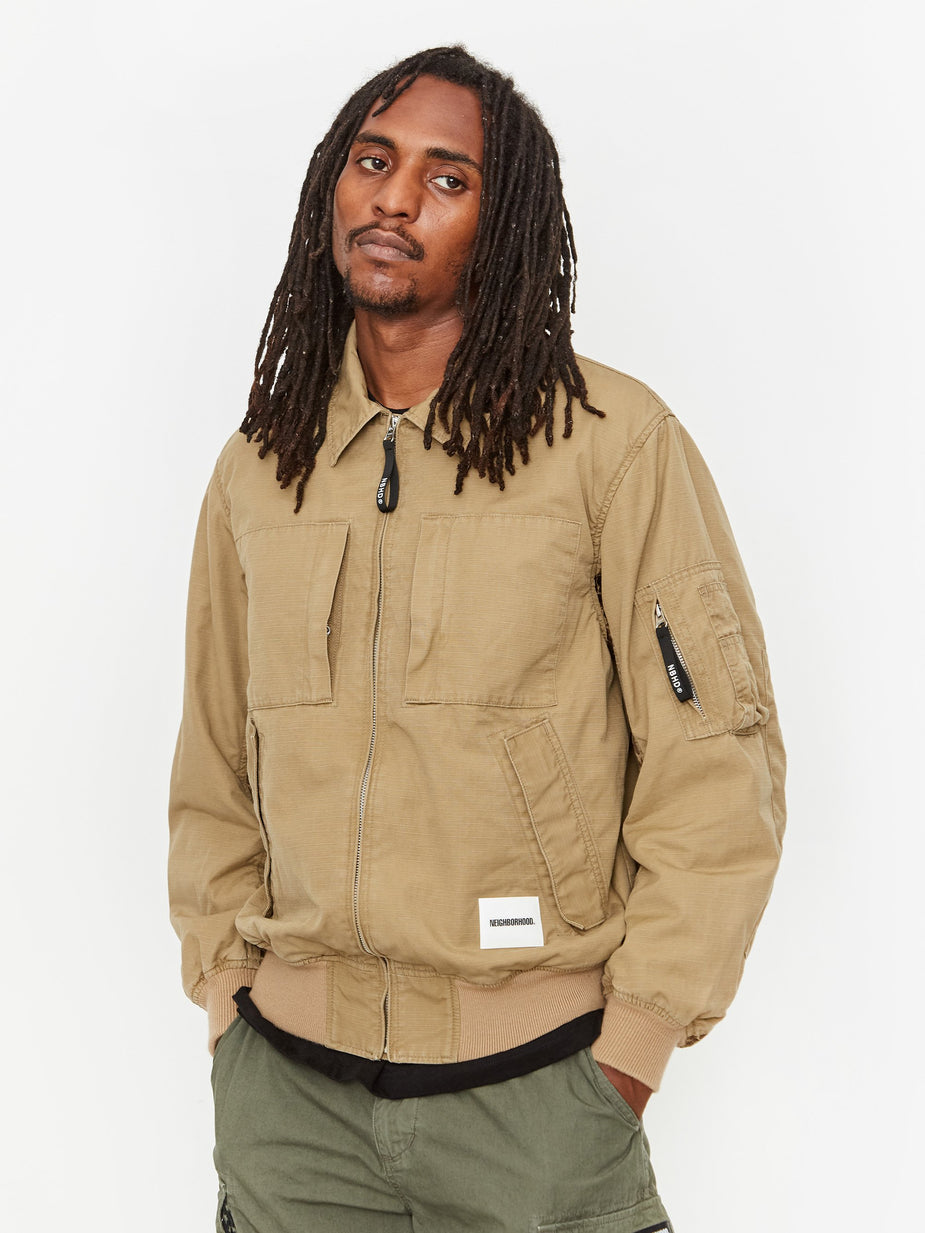 Neighborhood Neighborhood Helicrew SMG / C-JKT - Khaki - Neutrals