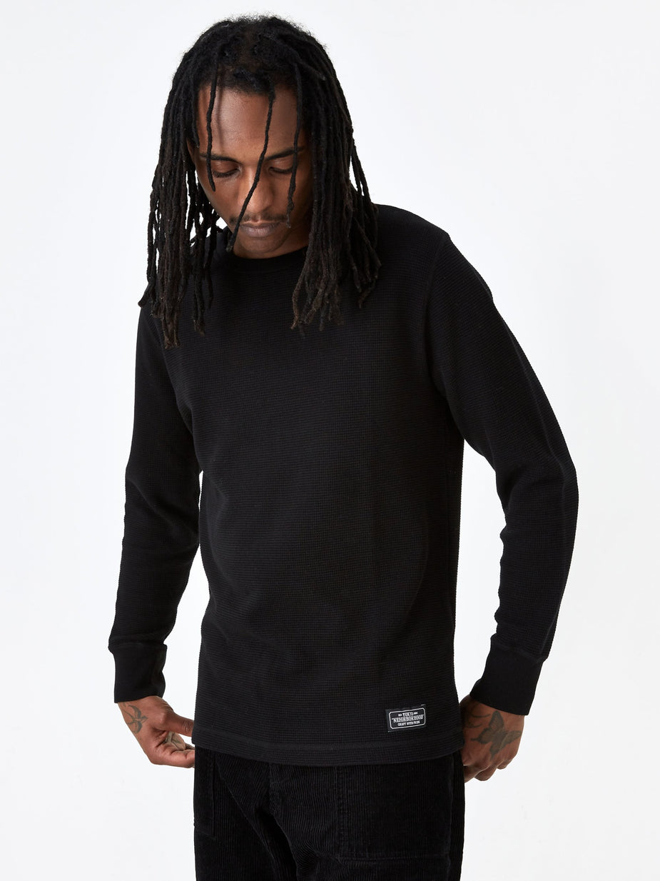 Neighborhood Neighborhood Longsleeve B-Waffle / C - Black - Black