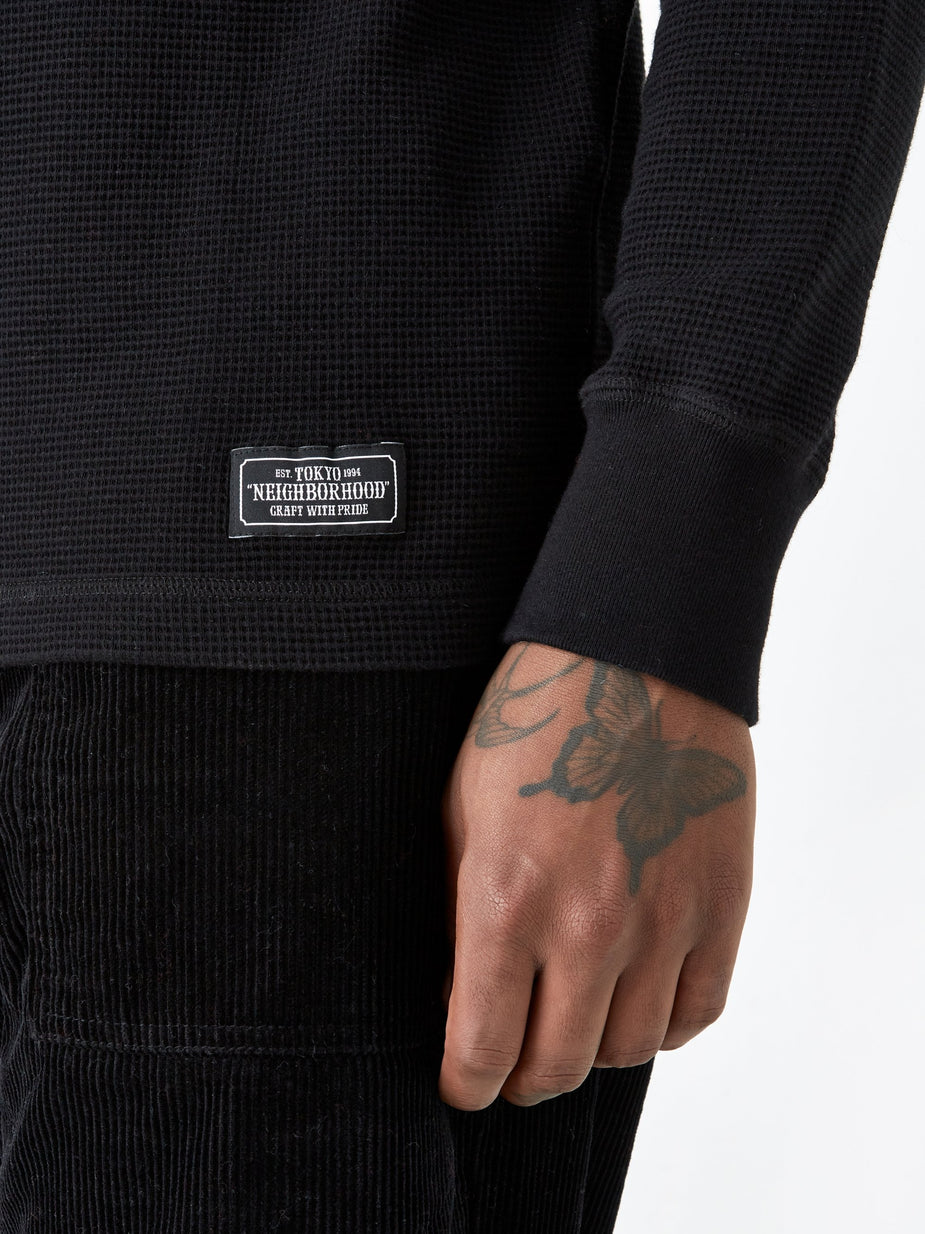 Neighborhood Neighborhood Longsleeve B-Waffle / C - Black - Black