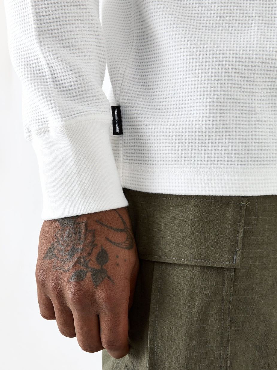 Neighborhood Neighborhood Longsleeve B-Waffle / C - White - White