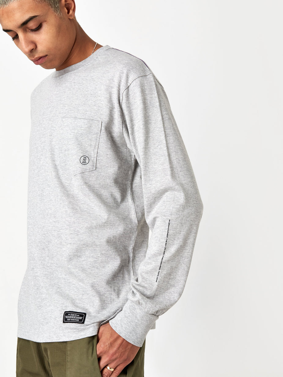 Neighborhood Neighborhood Longsleeve Classic-P / C - Grey - Grey