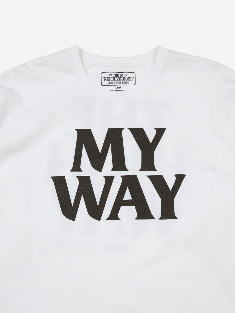 Neighborhood Neighborhood Longsleeve My Way / C-TEE - White - White