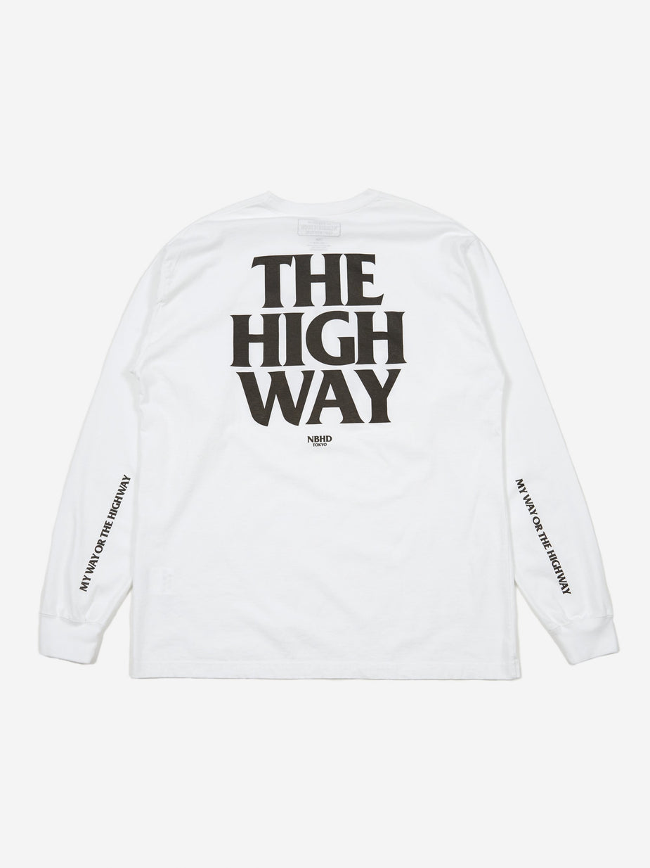 Neighborhood Neighborhood Longsleeve My Way / C-TEE - White - White